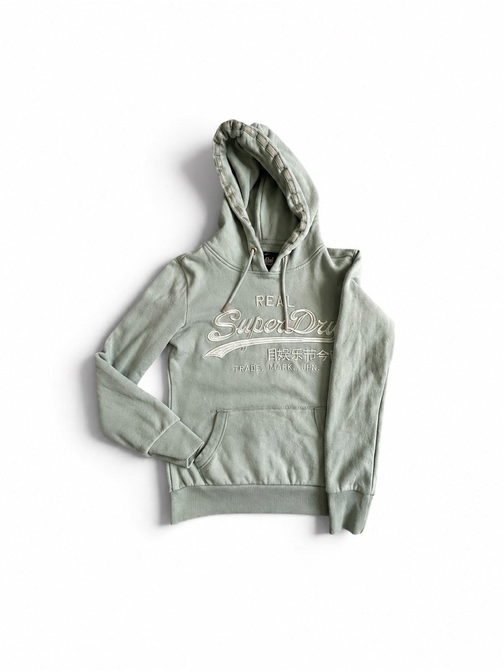 Superdry Sage Green Logo Pullover Hoodie